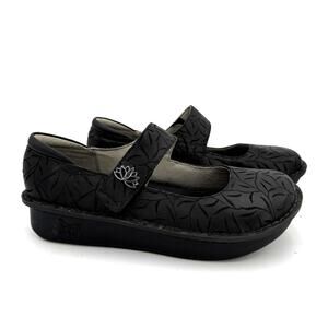 Algeria Black Rose Paloma Mary Jane Shoes Size 41 / 10.5-11 NO INSOLES
